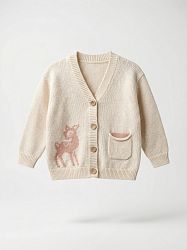 Кардиган Оленёнок жаккард (хлопок)
