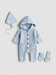 Комплект 3в1 с капюшоном (хлопок)